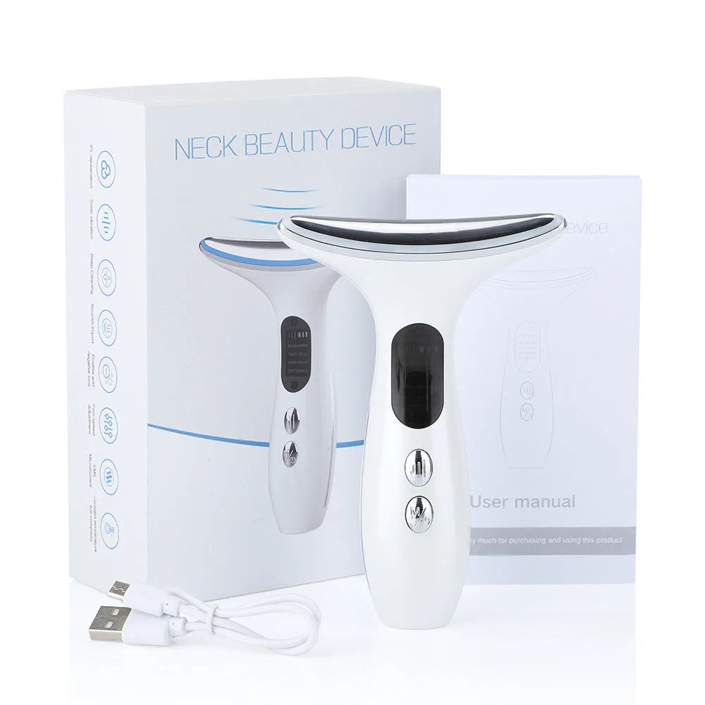 Multi-Function Neck & Face Beauty Device - 4-in-1 LED Light