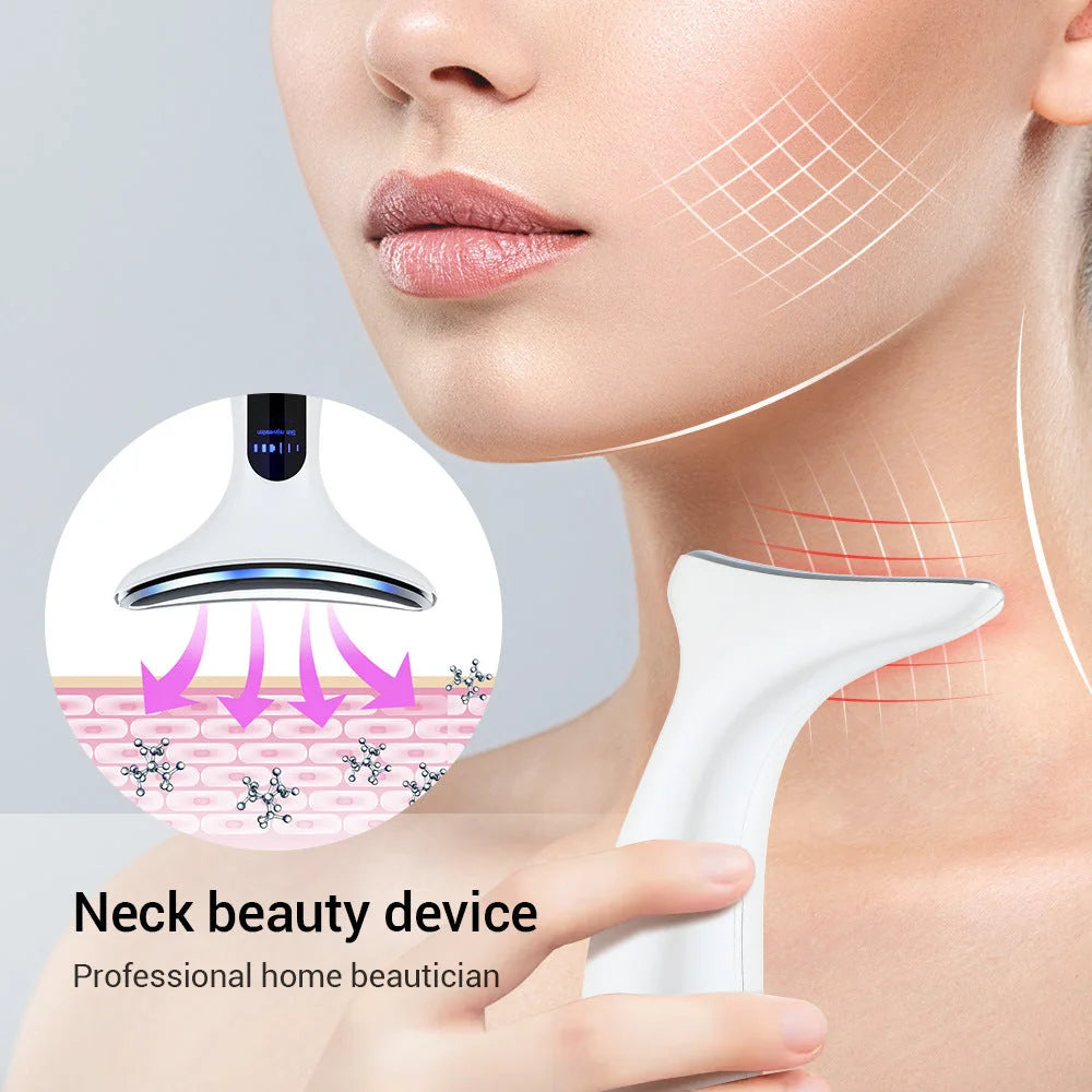 Multi-Function Neck & Face Beauty Device - 4-in-1 LED Light