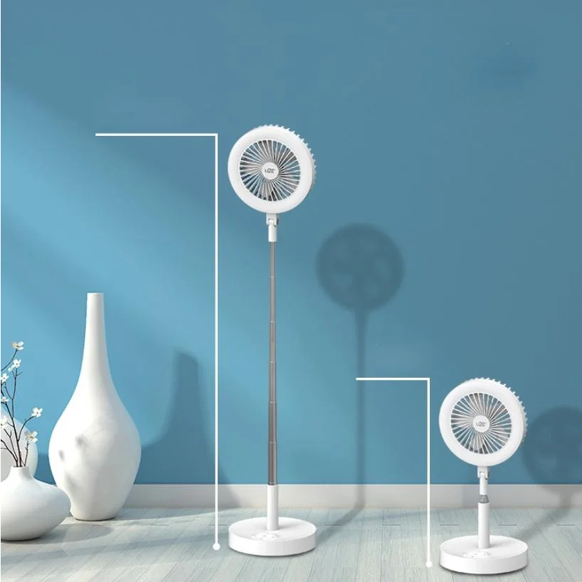 Multi-function Rechargeable Fan Lamp with Telescopic