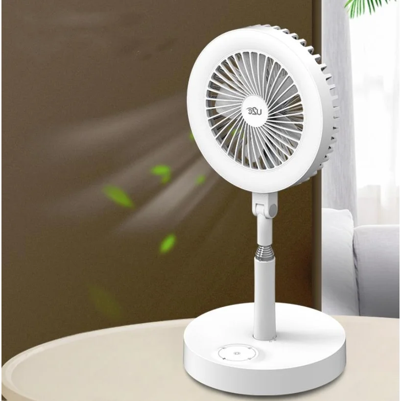 Multi-function Rechargeable Fan Lamp with Telescopic