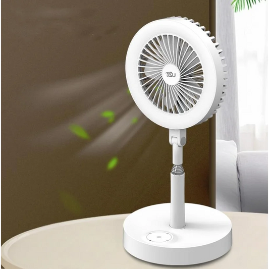 Multi-function Rechargeable Fan Lamp with Telescopic