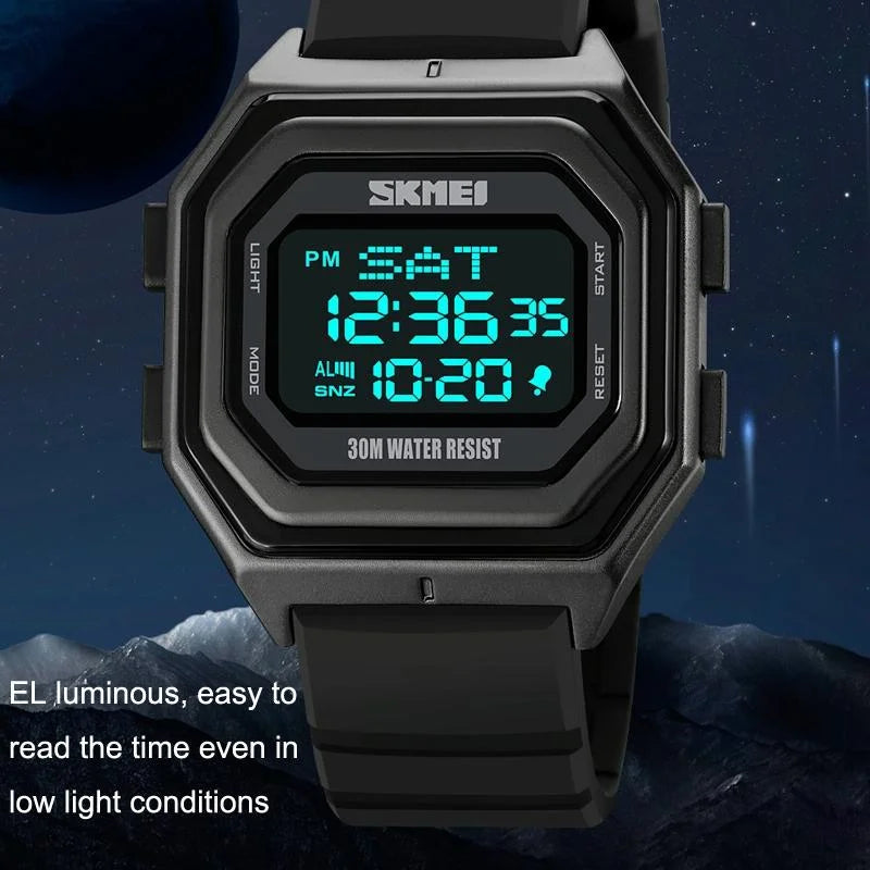 Multi-functional Outdoor Men Watch - Electronic Timing