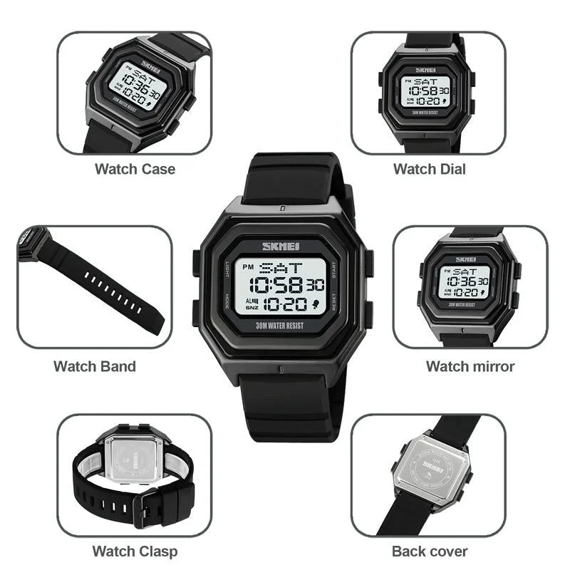 Multi-functional Outdoor Men Watch - Electronic Timing