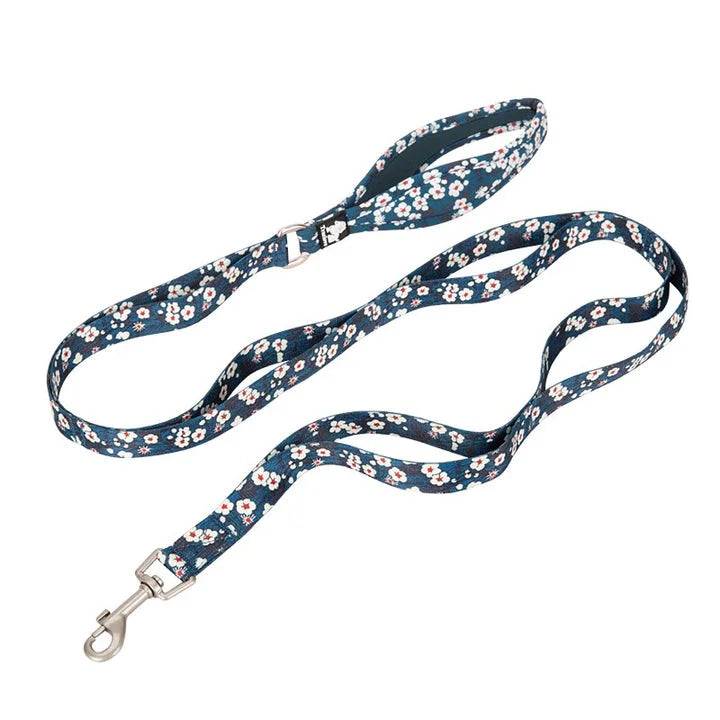 Multi Handle Floral Collar - Saxony Blue (M)