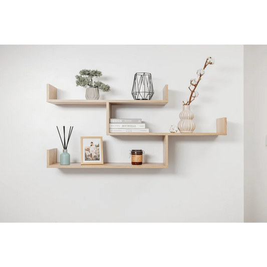 Multi-Level Shelf Kit ZURICH Oak - Furniture