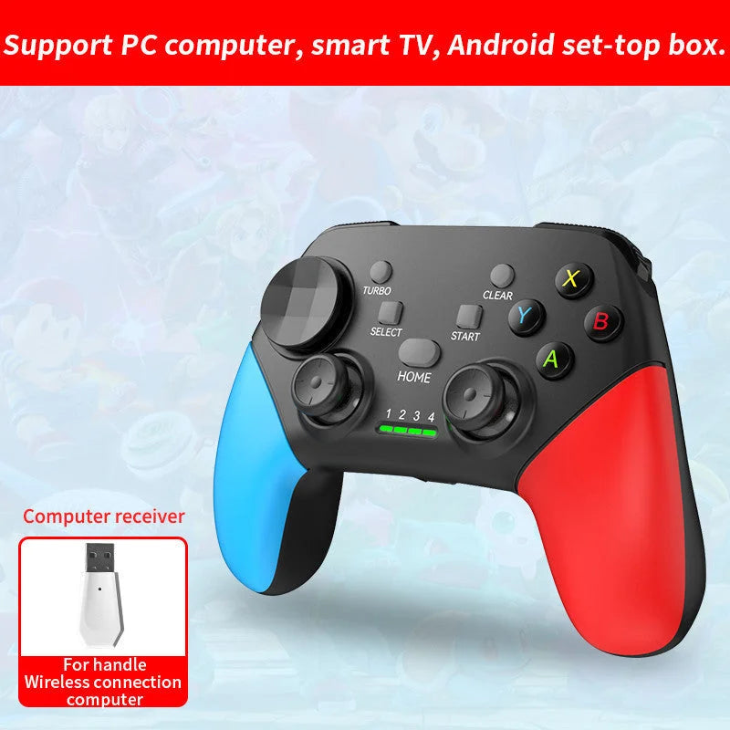 Multi-Platform Wireless Gaming Controller with Dual Motor
