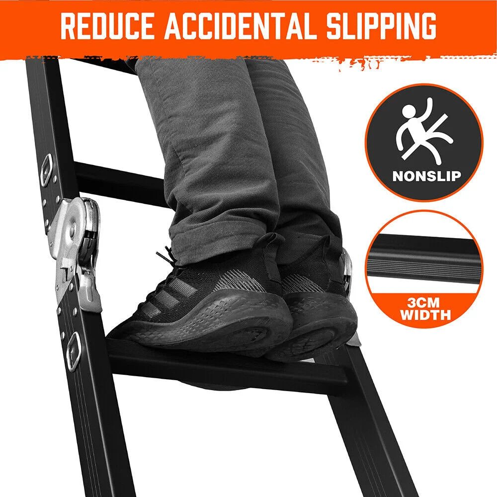 Multi Purpose Ladder 4.7M Aluminium Folding Extension