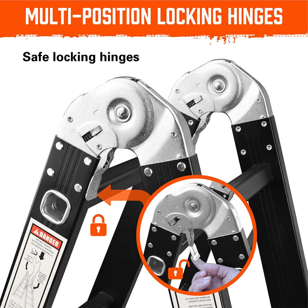 Multi Purpose Ladder 4.7M Aluminium Folding Extension