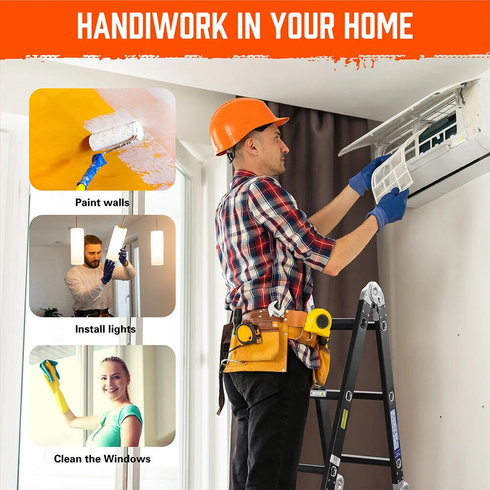 Multi Purpose Ladder 4.7M Aluminium Folding Extension