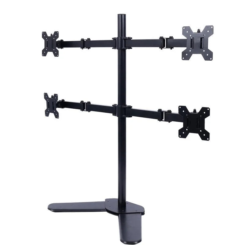 Multi screen Desktop Monitor Stand Base lifts and organizes