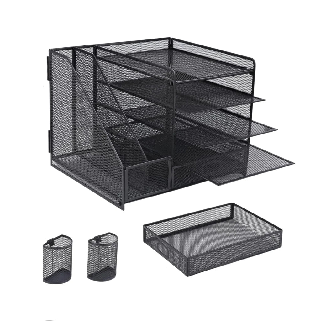 Multi-Tier Desktop Organizer File Holder Document Storage