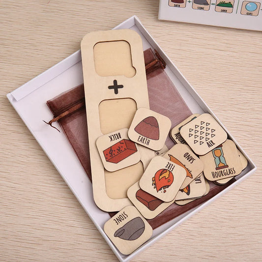Multicolor Wooden Mineral & Gemstone Educational Puzzle