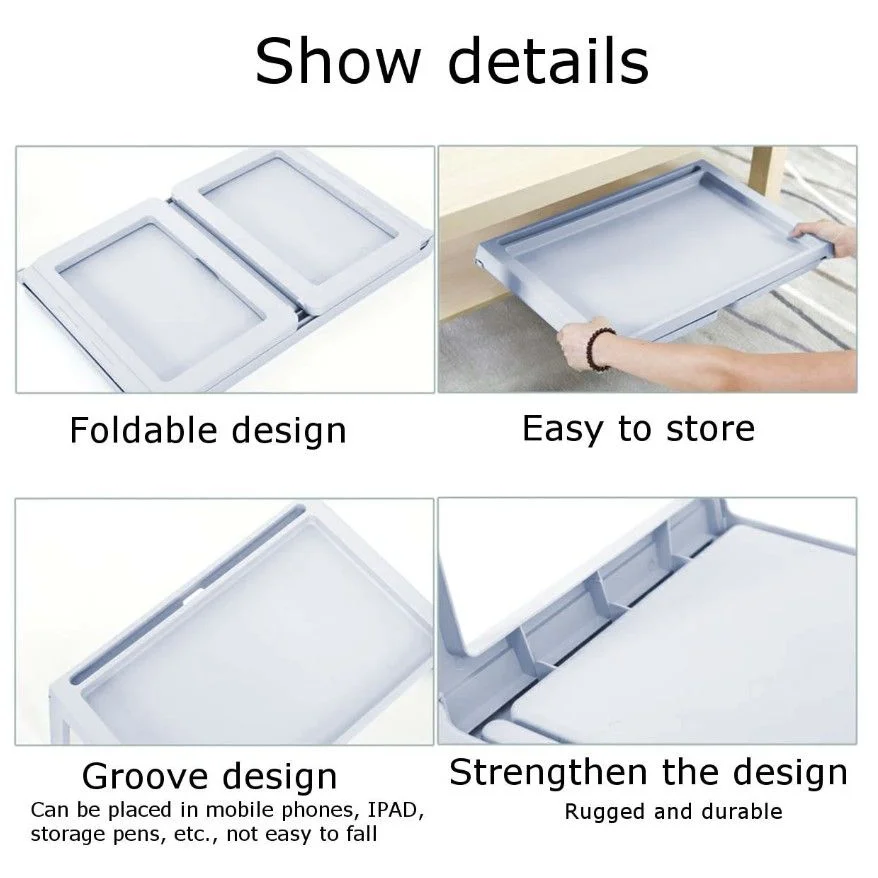 Multifunction Laptop Bed Desk with foldable legs for Home