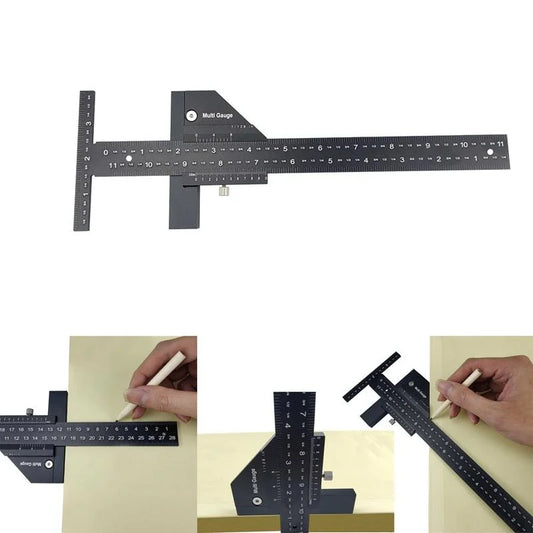Multifunctional Aluminum Alloy Marking Ruler - t Type