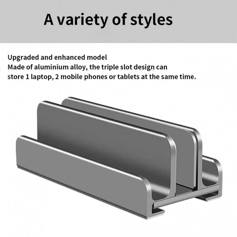 Multifunctional Aluminum Storage Stand for Laptop Tablet