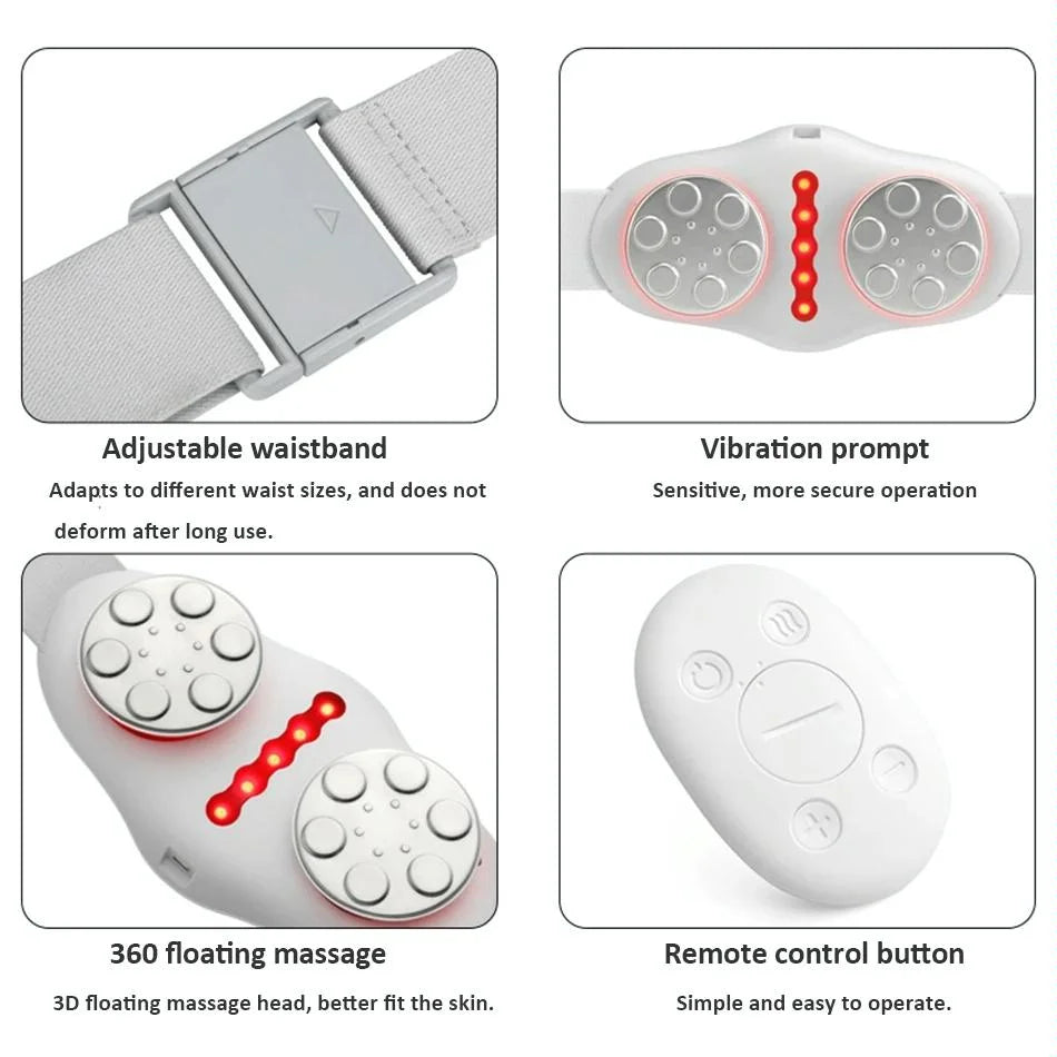 Multifunctional Lumbar Massager With Hot Compress And Voice