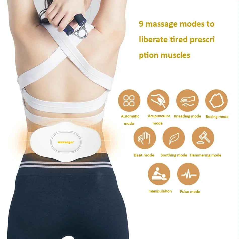 Multifunctional Lumbar Massager With Hot Compress And Voice