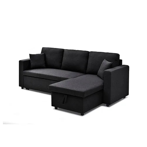 Multifunctional Sofa Bed Fabric Upholstery Chaise Section