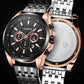 Multifunctional Steel Strap Men Watch - Fashionable Quartz