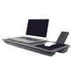 Laptop lap desk with multipurpose tray study station