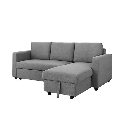 Murry 2 Seater Sofa Bed with Pull-Out Storage Corner Lounge