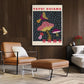 Mushroom by Yayoi Kusama Black Frame Canvas - 50cm x 70cm