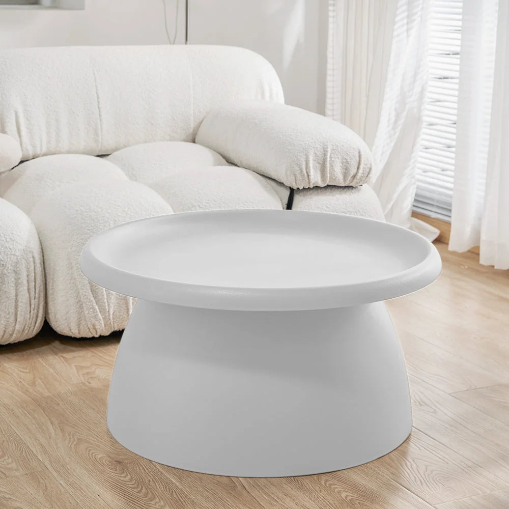 Mushroom Coffee Table Nordic Round Large Side Table - 70cm