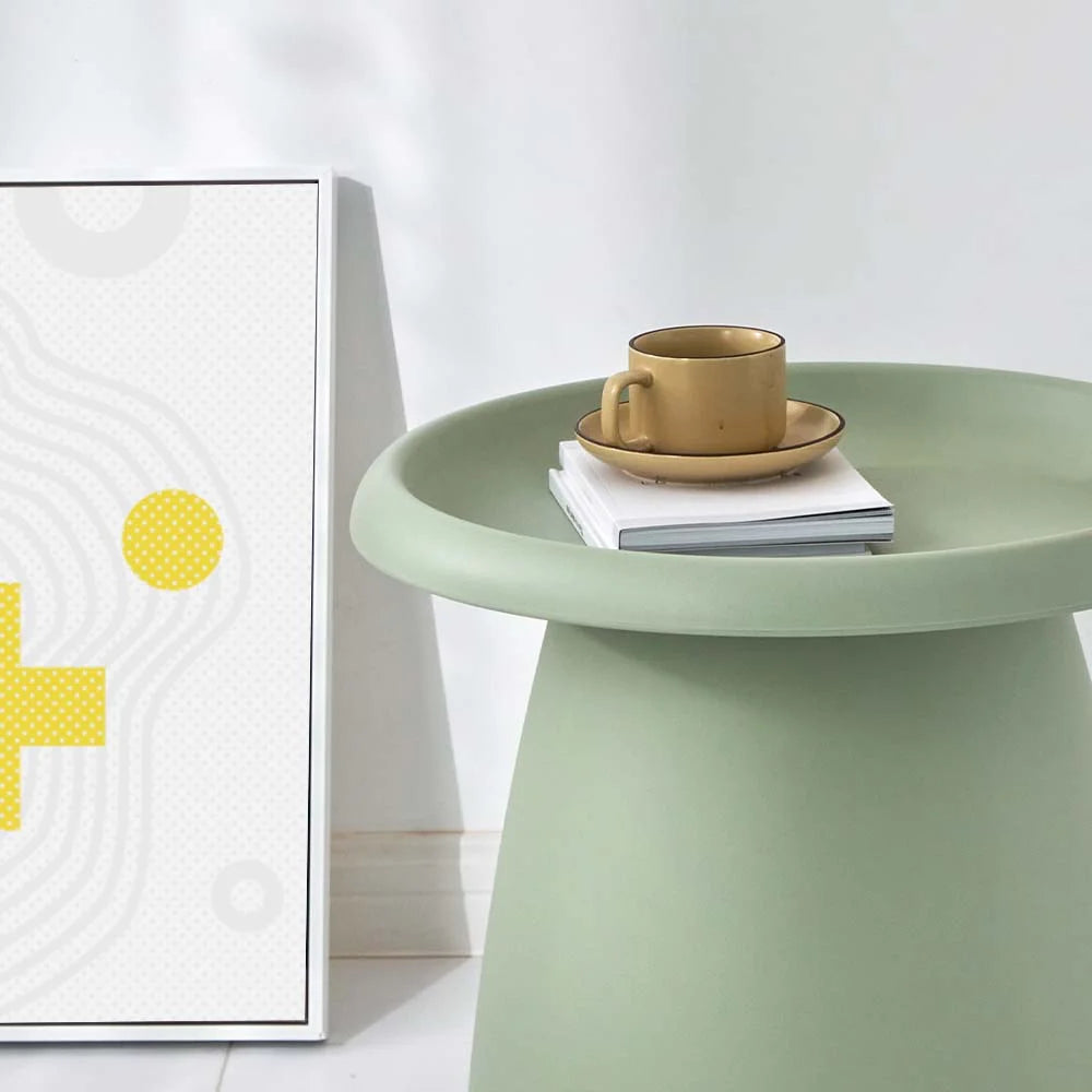 Mushroom Coffee Table Nordic Round Small Side Table - 50cm