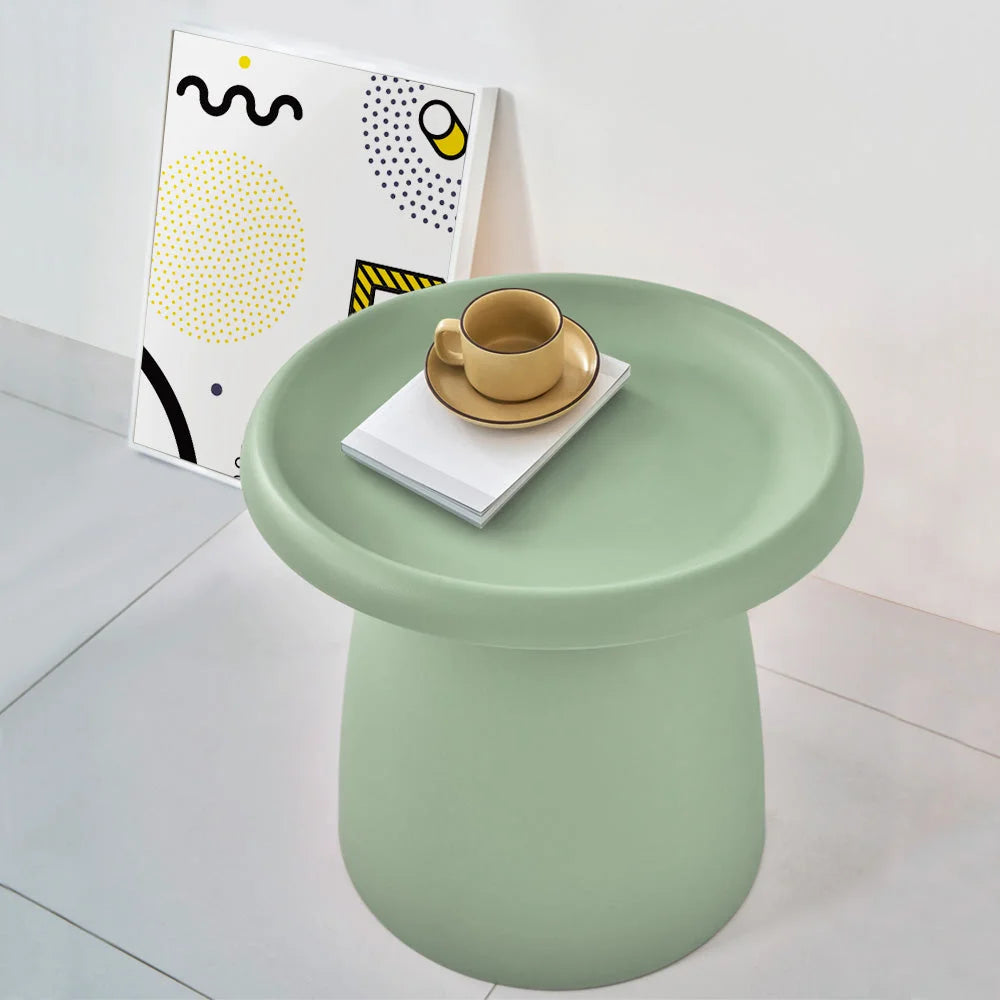 Mushroom Coffee Table Nordic Round Small Side Table - 50cm