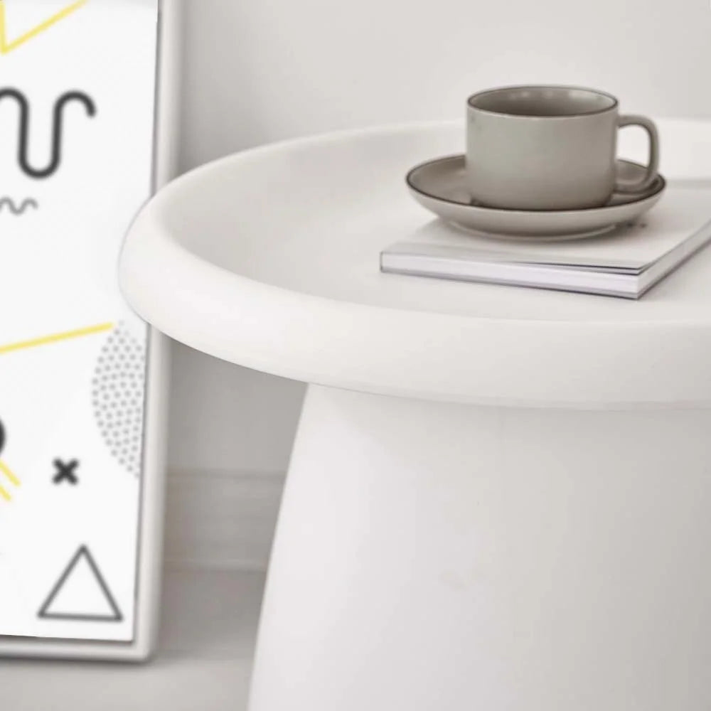 Mushroom Coffee Table Nordic Round Small Side Table - 50cm