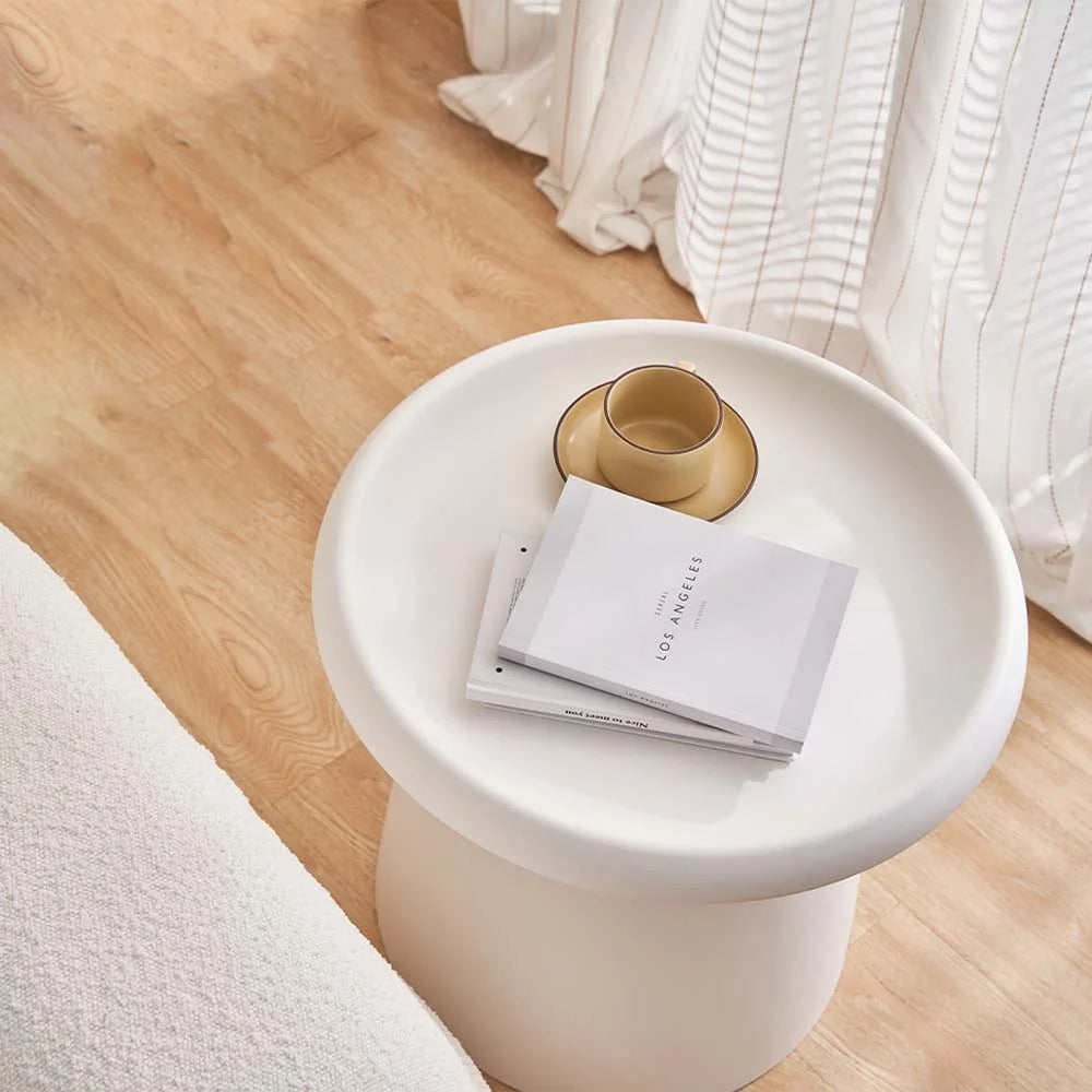 Mushroom Coffee Table Nordic Round Small Side Table - 50cm