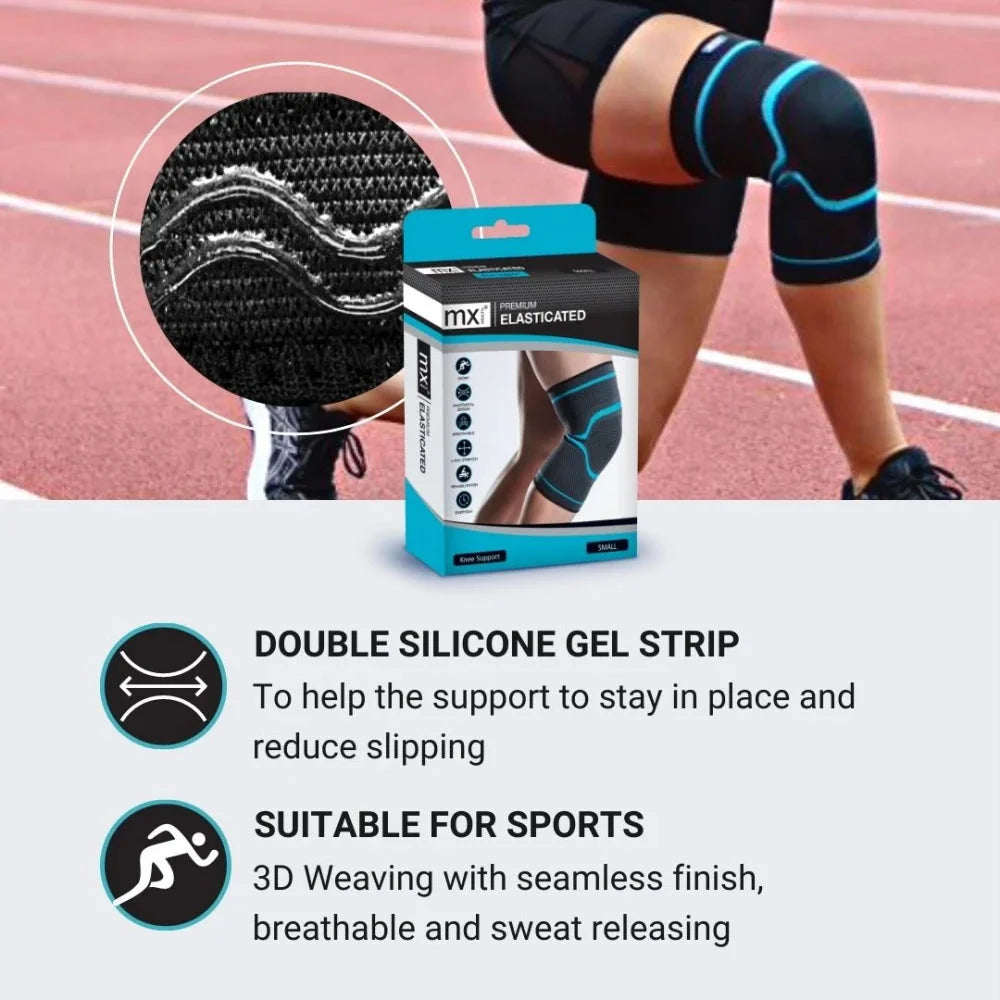 MX Health Premium Elasticated Knee Support - Small - Health