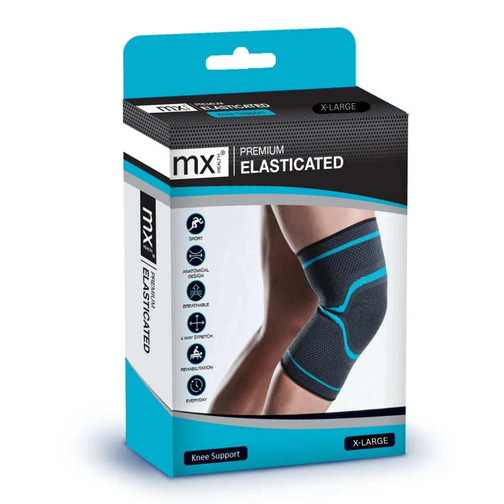MX Health Premium Elasticated Knee Support - Small - Health