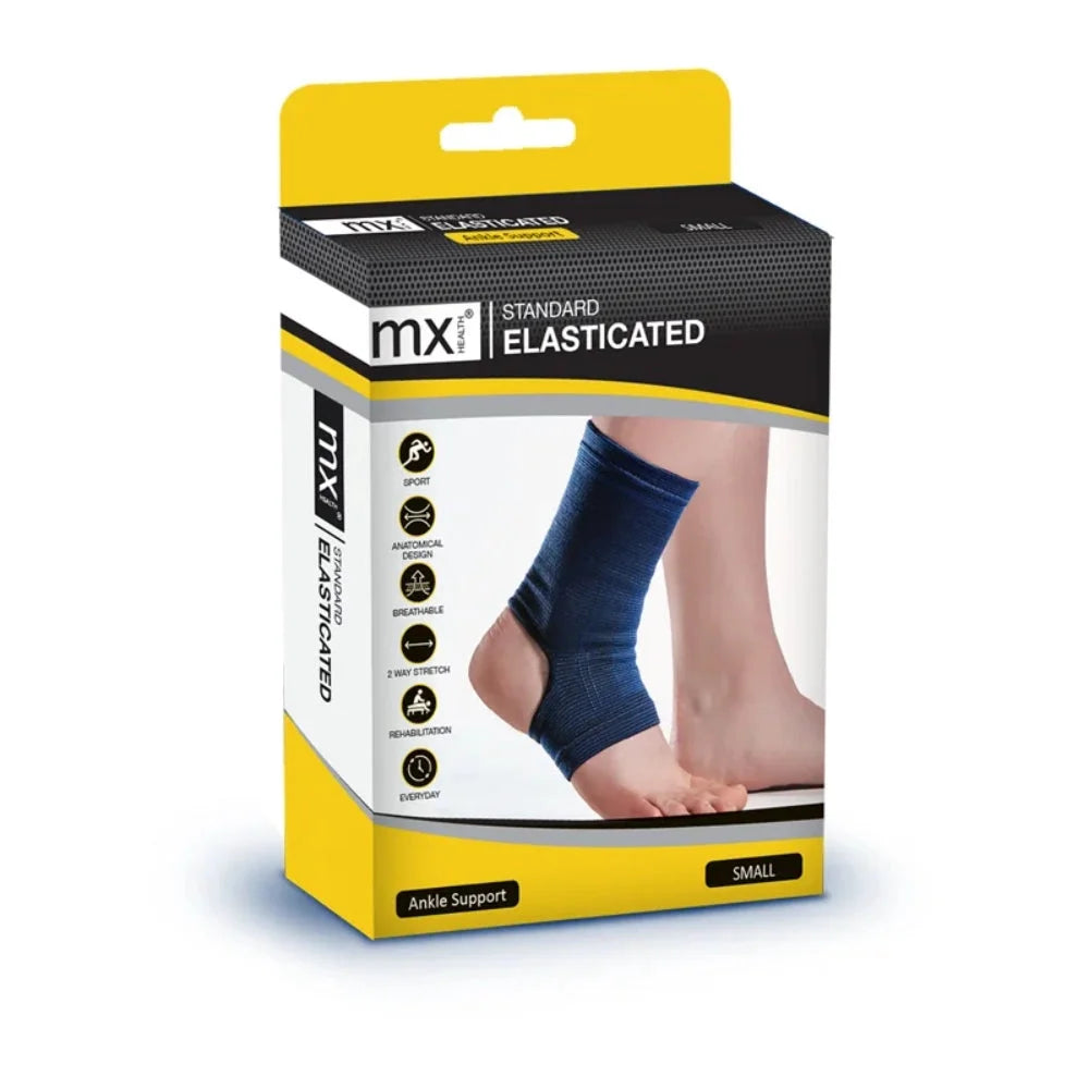 MX Health Standard Elasticated Ankle Support - Medium