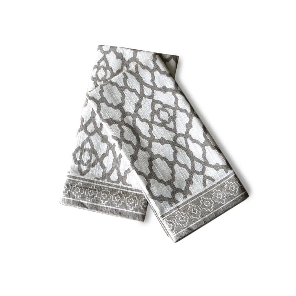 Napkins Rans Set of 2 Pure Cotton Vintage 45 x 45 cm - Grey