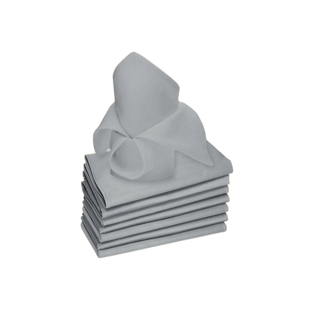 Napkins Rans Set of 8 Lollipop Cotton - Grey - Home & Garden