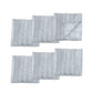 Napkins Set of 6 Jacquard Perline Grey 40 x 40 cm - Home &