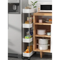 Narrow Rolling Storage Cart 4 Tier - Furniture