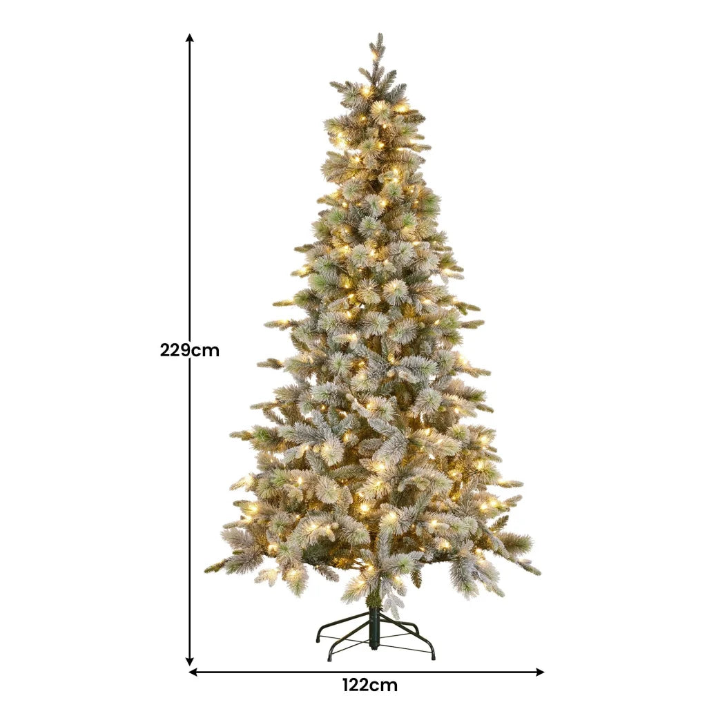 National Tree Company Snowy Stamford Spruce 7.5ft Christmas