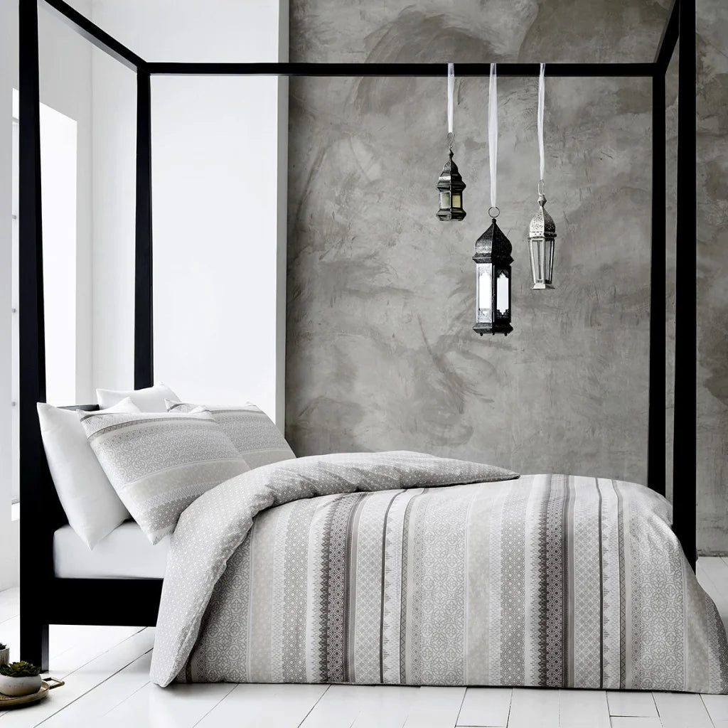 Natural Quilt Cover Set Super King - Gabrielle - Home &