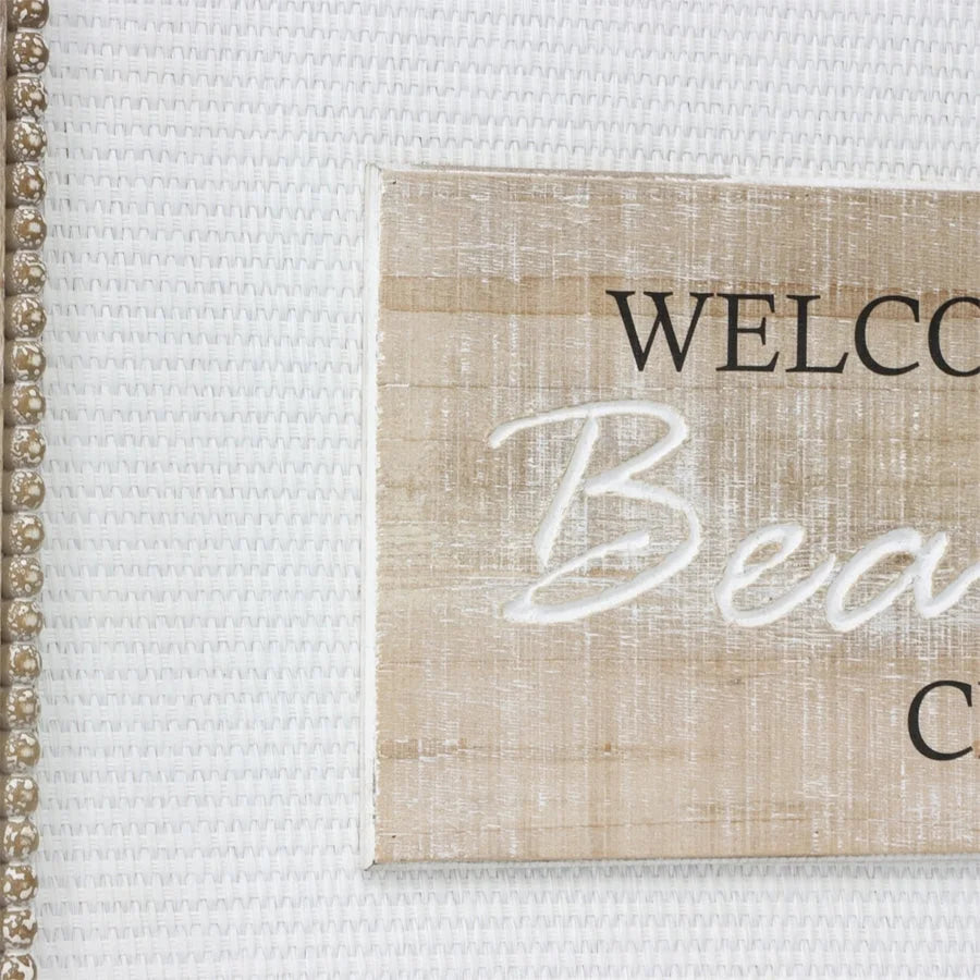 Natural w White Mix Beautiful Chaos Wall Art 60cm - Home &