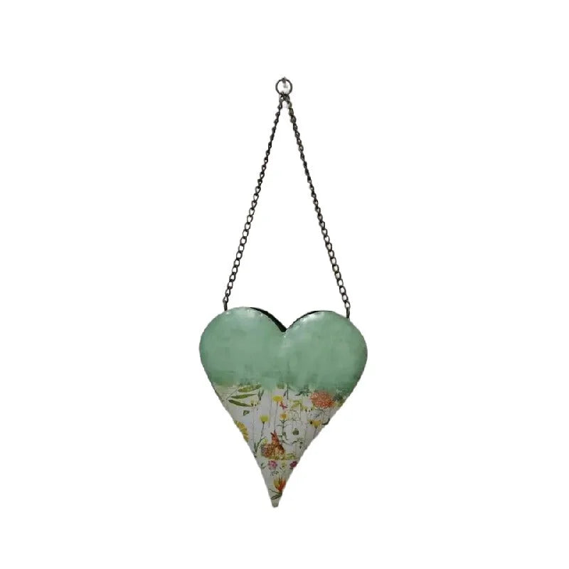 Natures Art Summer Garden Hanging Heart Planter 62cm - Home