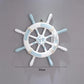 Nautical Wooden Rudder Wall Decor - 34cm Coastal Home Decor
