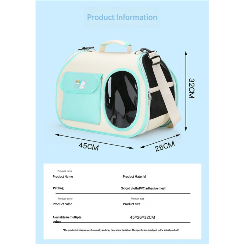Navy blue Colors Pet Carrier Backpack Breathable Cat