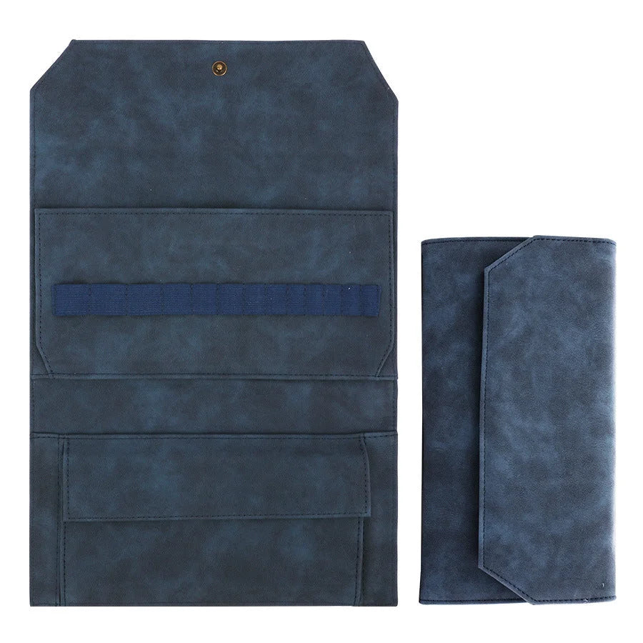 Navy Blue Crochet Accessories Storage Pouch - Soft