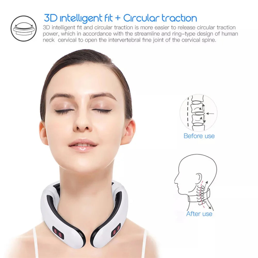 Neck Massager with Pulse Therapy - Intelligent Cervical