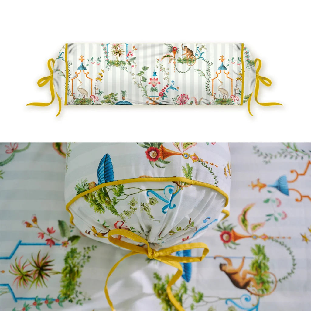 Neck Roll Cushion PIP Studio Singerie - White - Furniture