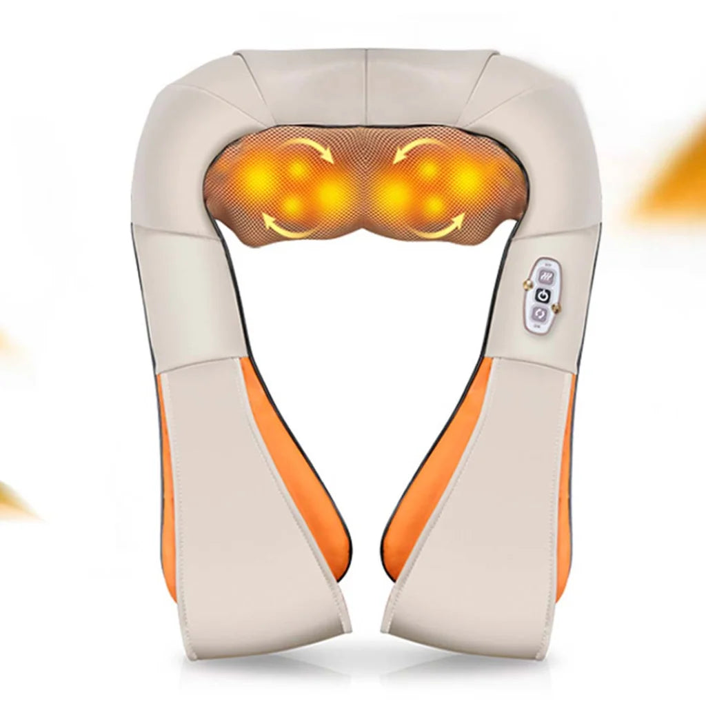 Neck Shoulder Body Massager Set Premium 2X Kneading with Heat Therapy Health Care