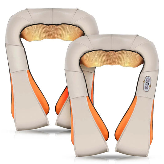 Neck Shoulder Body Massager Set Premium 2X Kneading with Heat Therapy Health Care