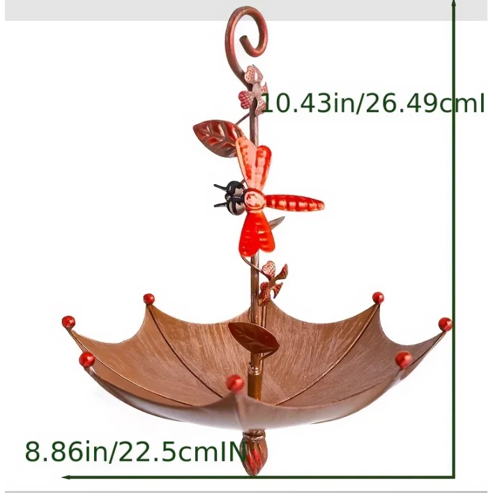 Nectar Charming Hanging Umbrella Bird Feeder - Decorative
